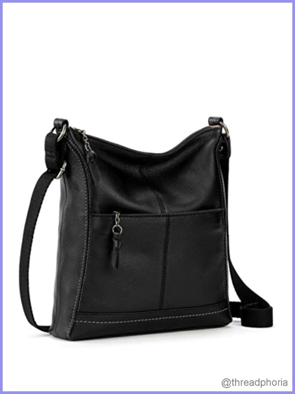 Leather Crossbody Purse with Adjustable Strap